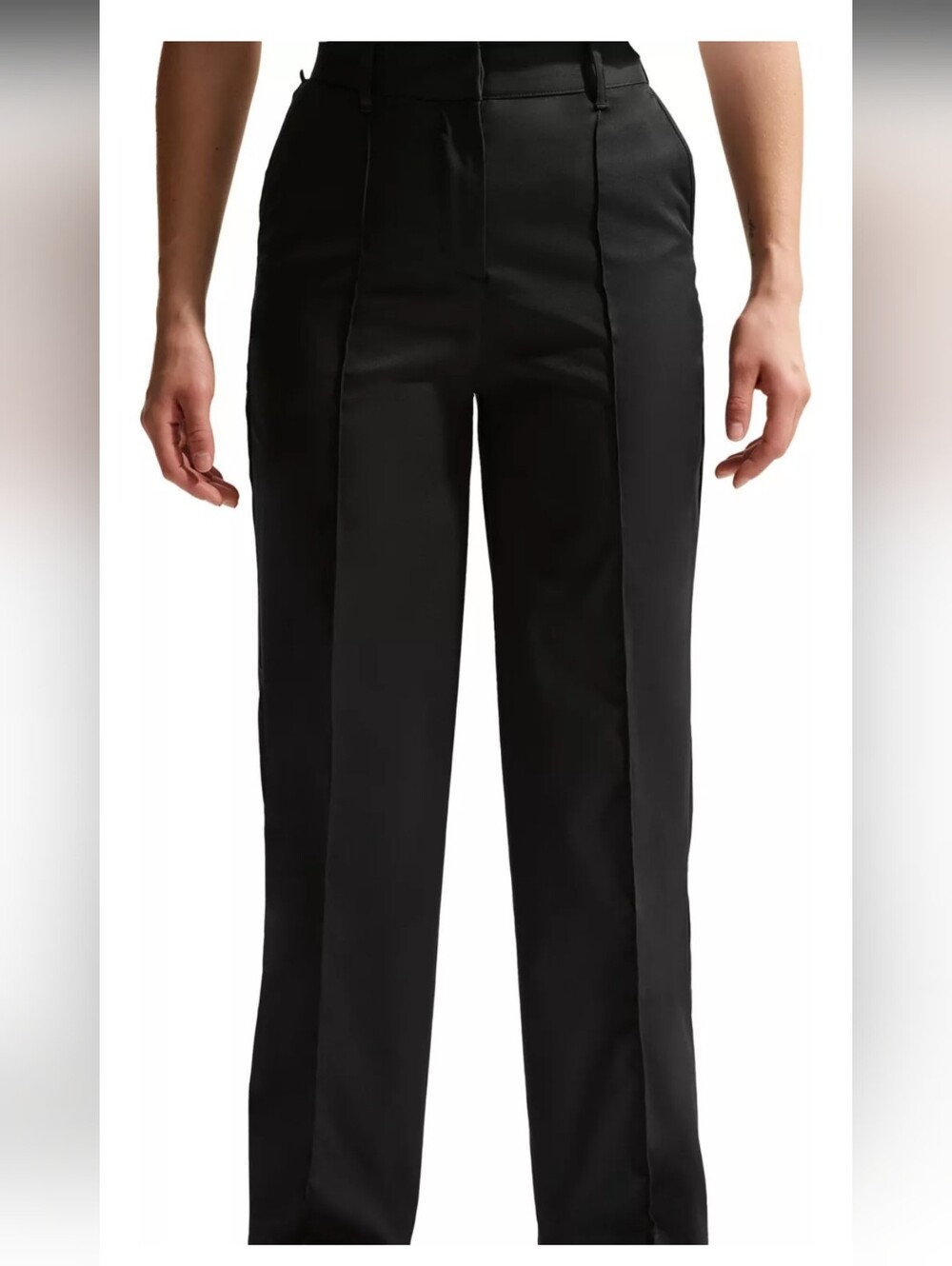 Nike Women's Golf Pants - Black Straight Tailored Fit Sz 6 Dri-Fit